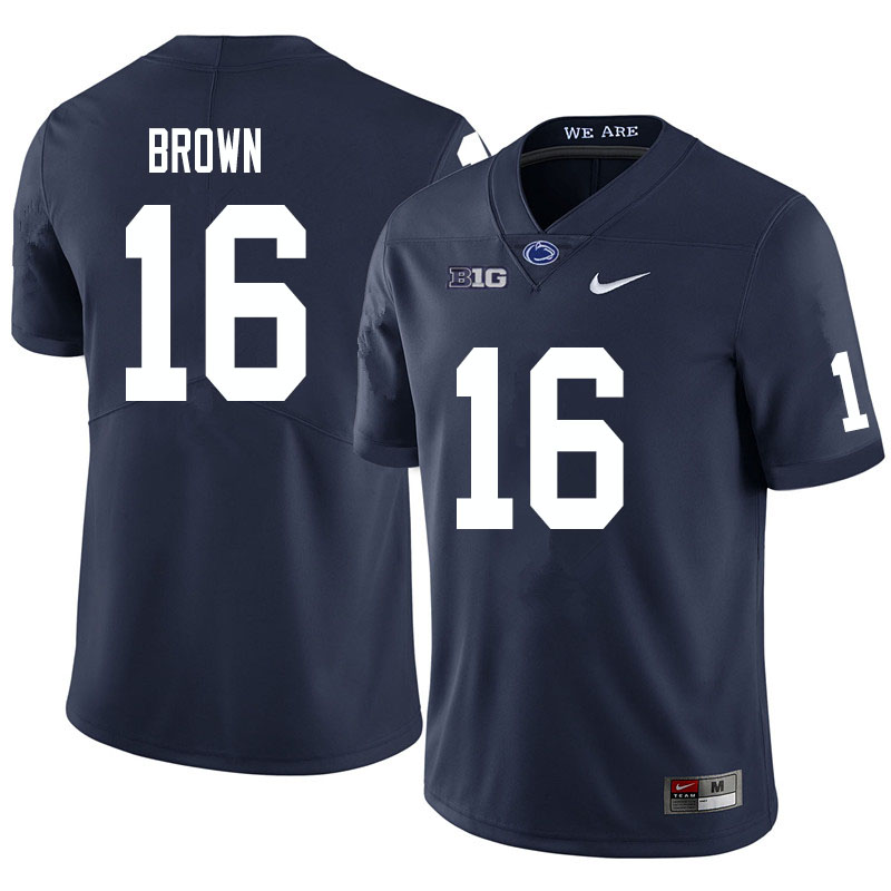 NCAA Nike Men's Penn State Nittany Lions Ji'Ayir Brown #16 College Football Authentic Navy Stitched Jersey ORL5798DO